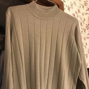 Taupe Colored Mock Neck Sweater